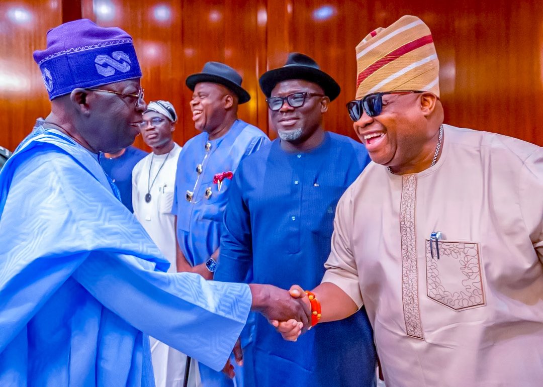 Ademola Adeleke and Bola Tinubu