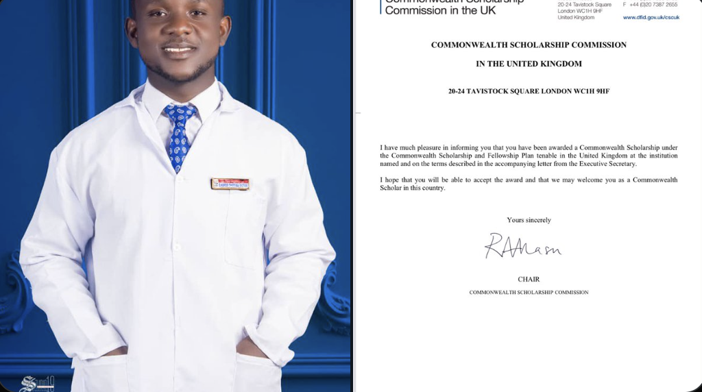 UNN best graduate wins 33000 Commonwealth scholarship
