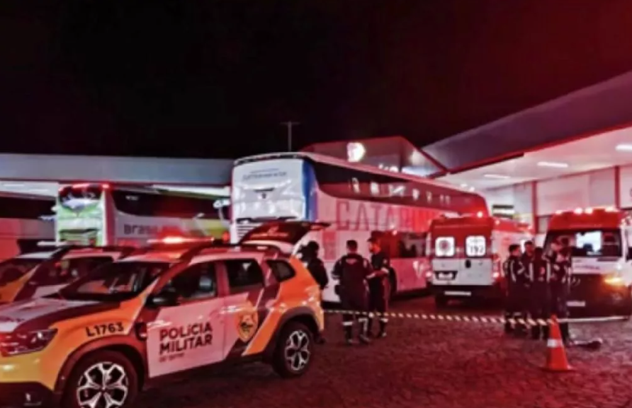 A picture of the scene of the incident in brazil