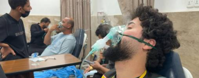 Some of the hospitalised polgrims