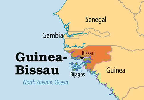 Map of Guinea Bissau